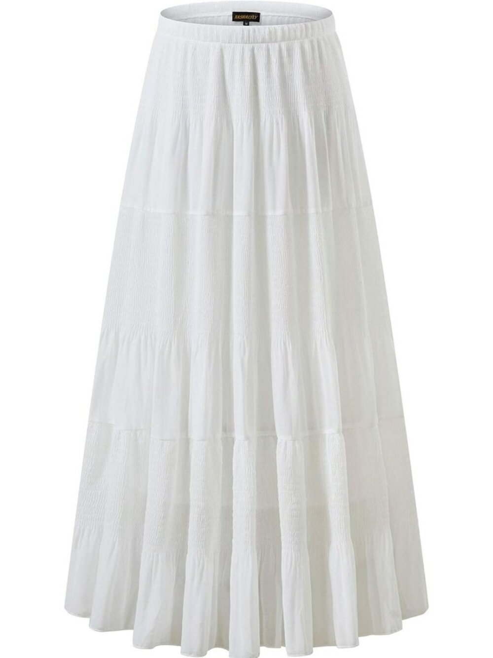 Chic Women's High Waist Pleated A-Line Maxi Skirt - Lightweight Chiffon Style